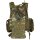 Weste "Ranger" mit Trinksystem - div. Taschen - Weitenregulierung an der Hüfte - Molle - 100% Polyester