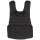 Weste "Molle" - schwarz - taktische Weste mit Modularsystem - Rettungsgriff - 100 % Polyester