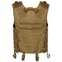 Weste "Molle Light" - taktische Weste mit Modularsystem- Höhen-/ Weitenregulierung - Rettungsgriff - 100 % Polyester