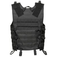 Weste "Molle Light" - taktische Weste mit Modularsystem- Höhen-/ Weitenregulierung - Rettungsgriff - 100 % Polyester