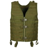 Weste "Molle Light" - taktische Weste mit Modularsystem- Höhen-/ Weitenregulierung - Rettungsgriff - 100 % Polyester