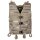 Weste "Molle Light" - taktische Weste mit Modularsystem- Höhen-/ Weitenregulierung - Rettungsgriff - 100 % Polyester