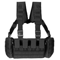 Chest Rig "Mission" - Mesh Polsterung - leichte, taktische Kampfweste mit Modularsystem - ca. 1,2 kg - 100 % Polyester