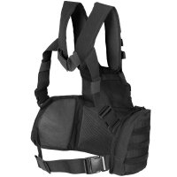 Chest Rig "Mission" - Mesh Polsterung - leichte, taktische Kampfweste mit Modularsystem - ca. 1,2 kg - 100 % Polyester