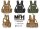 Chest Rig "Mission" - Mesh Polsterung - leichte, taktische Kampfweste mit Modularsystem - ca. 1,2 kg - 100 % Polyester
