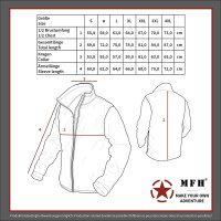 Fleece Jacke "Combat" - "YKK" Reißverschlüsse - Bund zur Weitenregulierung - Achselbelüftung - 100 % Polyester