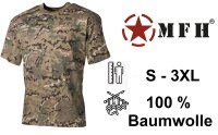 US T-Shirt - halbarm - klassische Variante - Rundhals - Single Jersey - 100 % Baumwolle