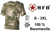 US T-Shirt - halbarm - klassische Variante - Rundhals - Single Jersey - 100 % Baumwolle