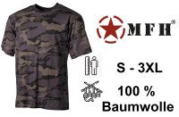US T-Shirt - halbarm - klassische Variante - Rundhals - Single Jersey - 100 % Baumwolle