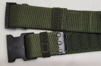 Original Feldkoppel - 5,8 cm Breite - neuwertig mit Lagerspuren -100 % Polyester - oliv  - Britische Armee
