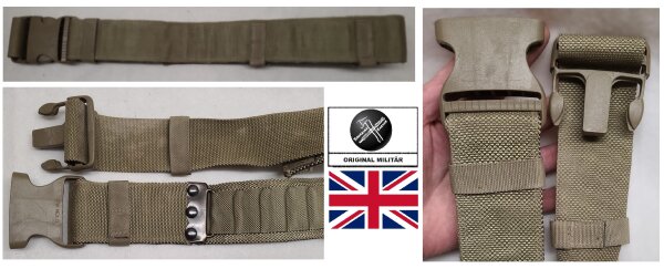 Original Feldkoppel - 5,8 cm Breite - gebraucht -100 % Polyester - oliv light  - Britische Armee
