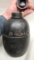 Britische Feldflaschen Set - inkl. Tasche - ca. 1 Liter - schwarz - NSN: 8465-99-709-4430 - Original Militär