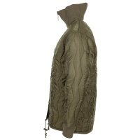 BW Unterziehjacke "Kälteschutz" - oliv - sehr warm - Steppjacke mit Front-Reißverschluss - hochschließender Kragen