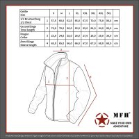 BW Unterziehjacke "Kälteschutz" - oliv - sehr warm - Steppjacke mit Front-Reißverschluss - hochschließender Kragen