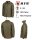 BW Unterziehjacke "Kälteschutz" - oliv - sehr warm - Steppjacke mit Front-Reißverschluss - hochschließender Kragen