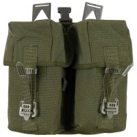 Britische Magazintasche - doppelt - oliv - gebraucht - NSN: 8465-99-995-9437 - Original Militär