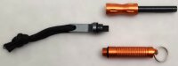 Feuerstarter "Compact" mit Zündstein und Schaber - orange - Magnesium - sehr kompakt - Packmaß: 6 mm x 10 cm