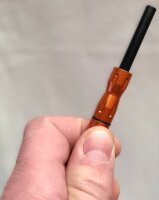 Feuerstarter "Compact" mit Zündstein und Schaber - orange - Magnesium - sehr kompakt - Packmaß: 6 mm x 10 cm