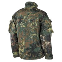 Bundeswehr Kampfjacke - Einsatz-/Übungsjacke - kurz - flecktarn - Obermaterial: 65 % Baumwolle, 35 % Polyester