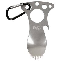 Multifunktionslöffel - mit Karabiner - Göffel -...