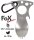 Multifunktionslöffel - mit Karabiner - Göffel - 35 g - 100 % Edelstahl - 2 in 1: Gabel und Löffel