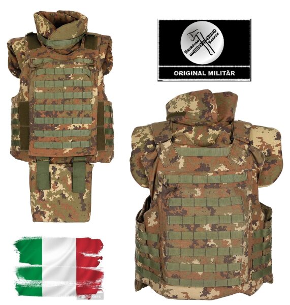Italienische Kugelsichere Schutzweste -  NC4-09 - Vegetato - Original Militär