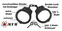 Stahl Handschellen - Handfesseln - "Deluxe" -...