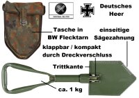 Deutsche Bundeswehr - 3 tlg. Alu - Klappspaten - inkl....