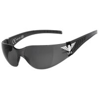 KHS® Armee Sportbrille - Smoke - widerstandsfähige Vollrandbrille - beschussfeste HLT®- Qualitätsgläser - ohne Kordelband