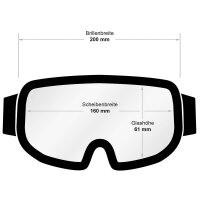 KHS® Military Tacticalbrille - Taktische Einsatzbrille - klar - beschussfeste HLT®- Qualitätsgläser - khaki  - UV Schutz