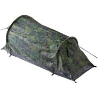 MFH® Einpersonen - Tunnelzelt "Schwarzenberg" - M05 tarn - einwandig - Moskitonetz  - sehr stabil - Wassersäule: 2000 mm