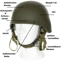 Italienische Armee -  Gefechtshelm - Ballistisch -...