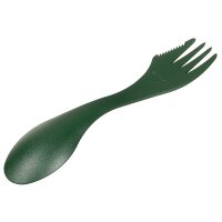 Schwedischer Göffel - Light my Fire® - Halb Gabel Halb Löffel mit Messer - Oliv - superleicht - sehr stabil - Original Militär