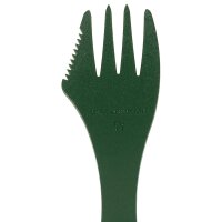Schwedischer Göffel - Light my Fire® - Halb Gabel Halb Löffel mit Messer - Oliv - superleicht - sehr stabil - Original Militär