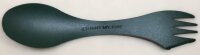 Schwedischer Göffel - Light my Fire® - Halb Gabel Halb Löffel mit Messer - Oliv - superleicht - sehr stabil - Original Militär
