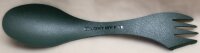 Schwedischer Göffel - Light my Fire® - Halb Gabel Halb Löffel mit Messer - Oliv - superleicht - sehr stabil - Original Militär
