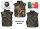 Italienische Splitterschutzweste - AP94 - Wodoland - weiche Kevlar - Panzerfüllungen - größenregulierbar - Neuwertig - Original Militär