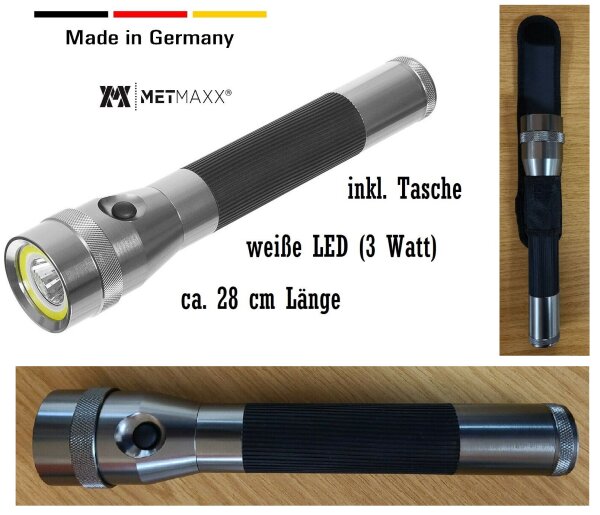Stablampe - LED - 3 Watt - "Safety" - Made in Germany