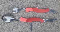 Taschenmesserbesteck - Set - 6in1 -  Edelstahl